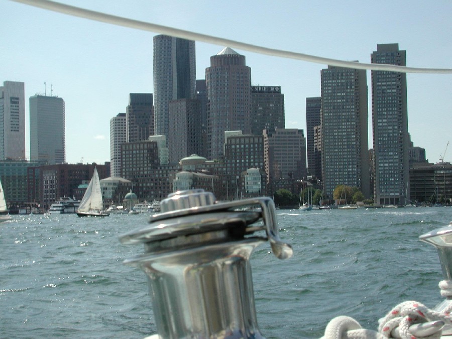 Sailing in Boston Harbor